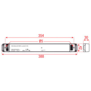 LINEARdrive AC 100 W Constant Voltage c-voltage DALI / DMX / RDM, Ledsync, 0-10V