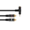 OMNITRONIC Adaptercable 3.5 T-Jack/2xRCA 1.5m bk