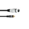 OMNITRONIC Adaptercable RCA/XLR(F) 2m bk