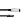 OMNITRONIC Adaptercable RCA/XLR(M) 0.9m bk