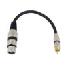 OMNITRONIC Adaptercable XLR(F)/RCA(M) 0.2m bk