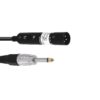 OMNITRONIC Adaptercable XLR(M)/Jack mono 0.3m bk