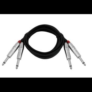 OMNITRONIC Jack cable 2x2 Jack mono 3m