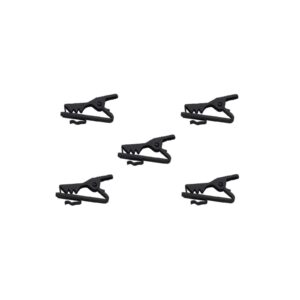 OMNITRONIC Microphone Cable Clip, black 5x