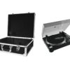 OMNITRONIC Set DD-2520 USB Turntable bk + Case black -S-