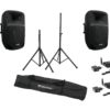 OMNITRONIC Set VFM-215AP + VFM-215A + WS-1T + WS-1R + Speaker st