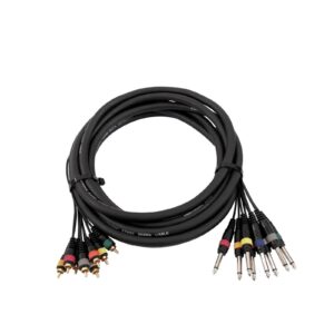 OMNITRONIC Snake cable 8xRCA/8xJack mono 6m