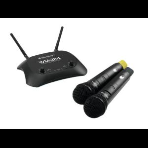 OMNITRONIC WM-224 2-Channel Wireless Microphone System 2.4GHz