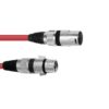 OMNITRONIC XLR cable 3pin 1m rd