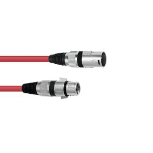 OMNITRONIC XLR cable 3pin 1m rd