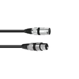 OMNITRONIC XLR cable 3pin 3m bk