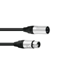 PSSO DMX cable XLR 3pin 10m bk Neutrik