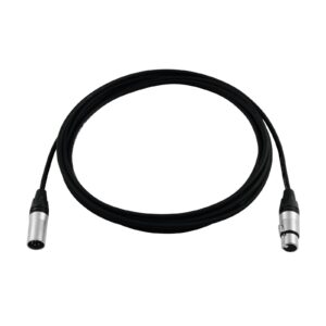 PSSO DMX cable XLR 5pin 0,5m bk Neutrik