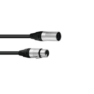 PSSO DMX cable XLR 5pin 5m bk Neutrik