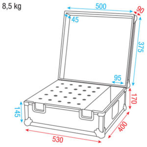 Pro Case for 25 mics Baule professionale per 25 microfoni