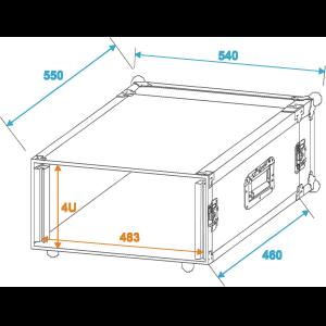 ROADINGER Amplifier Rack PR-2, 4U, 47cm deep