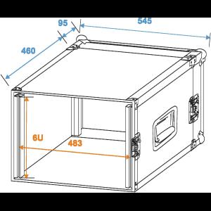 ROADINGER Amplifier Rack PR-2, 6U, 47cm deep