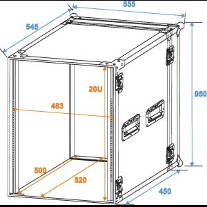 ROADINGER Rack Profi 20U 45cm