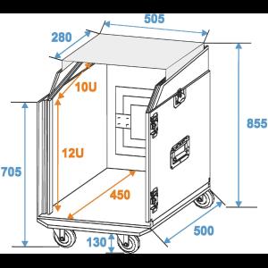 ROADINGER Special Combo Case LS5 Laptop Desk, 12U