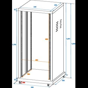 ROADINGER Steel Rack SR-19, 40U