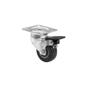 ROADINGER Swivel Castor 50mm grey with brake