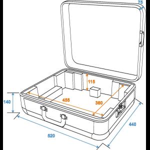 ROADINGER Turntable Case Tour ALU black