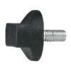 Rotary knob M10x20 (dritto) - nero