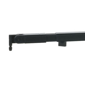 Telescopic drape support 180(l)-->300(l)cm, Nero (rivestimento a polvere)