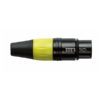 XLR 3p. Connector Female, Black housing Giallo