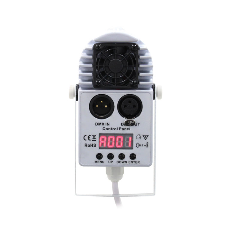 12W quad-colour Pinspot (White Housing)