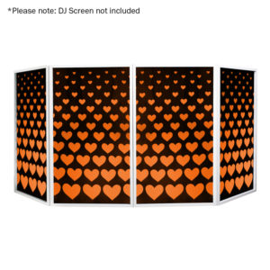 DJ Screen Heart Design Lycra (4 Pack)