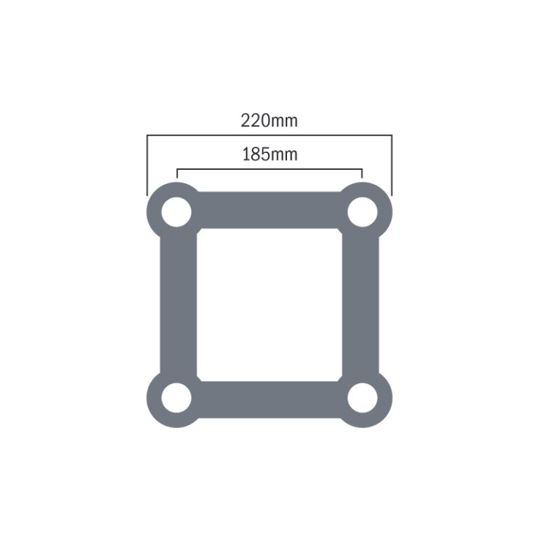 F24 90 Degree 3 Way Corner