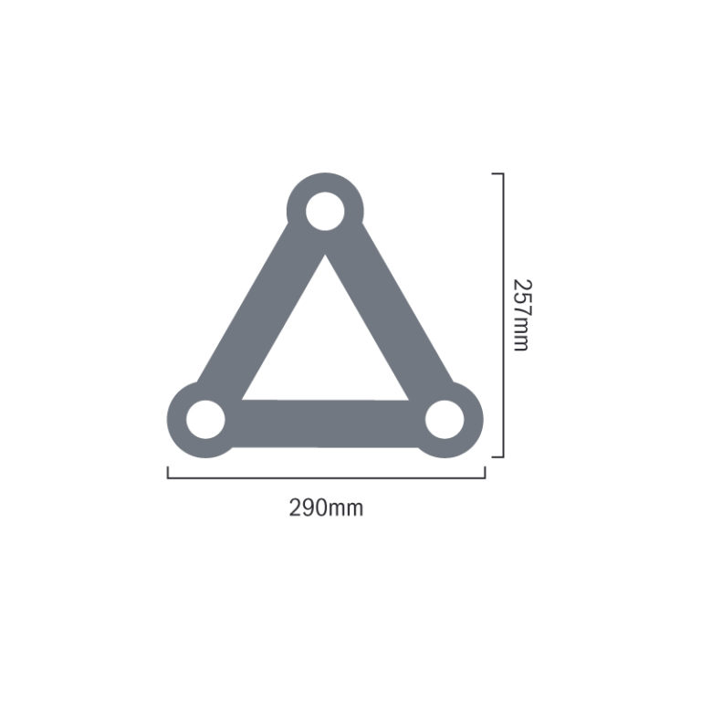 F33 PL 3 Way 90 Degree Corner R/H Apex Down (4093-33PL)