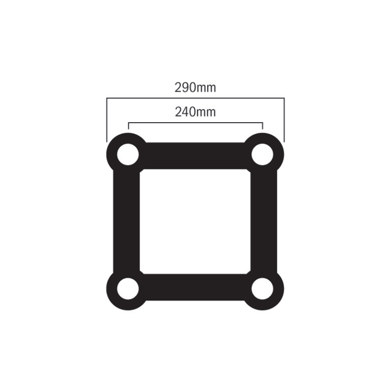 F34 PL 1.5m Stage Black Truss (PL-4111-B)