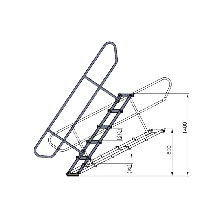 GT Stage Deck Adjustable Stair 80-140cm