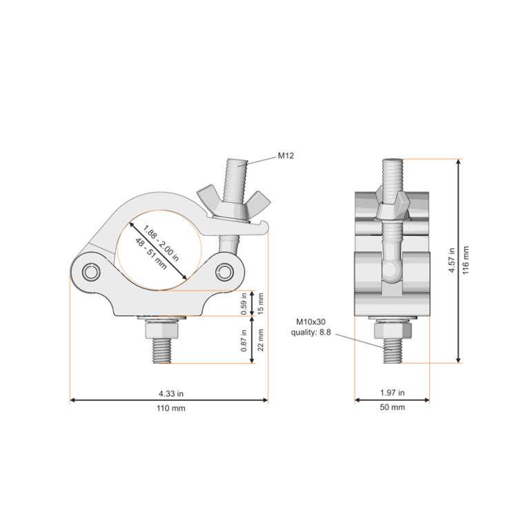 Half Coupler Black (5035-B)