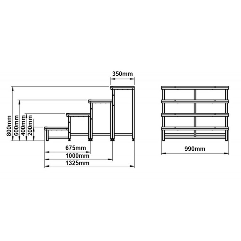 eLumiDeck/Click Stage 80cm Stair