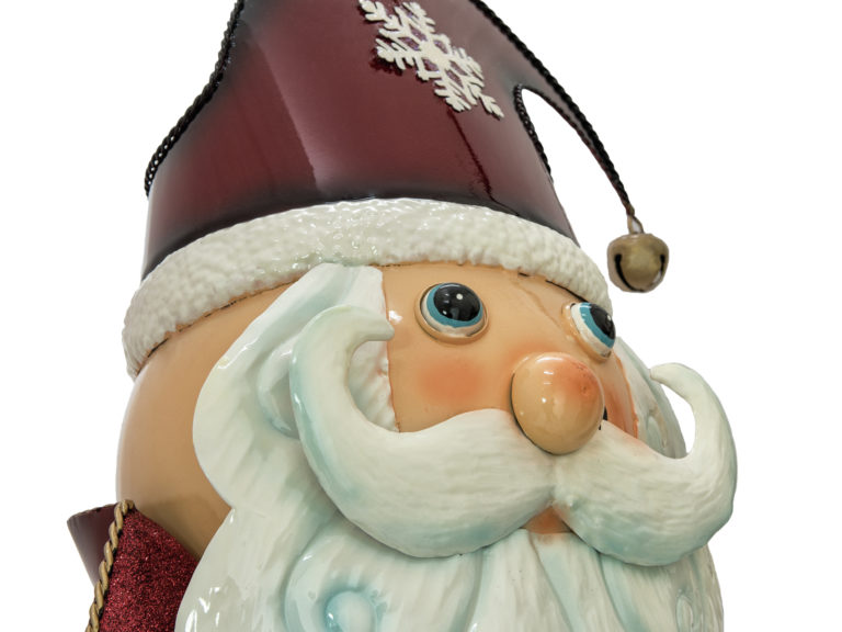 EUROPALMS Santa Claus, Metal, 150cm, red