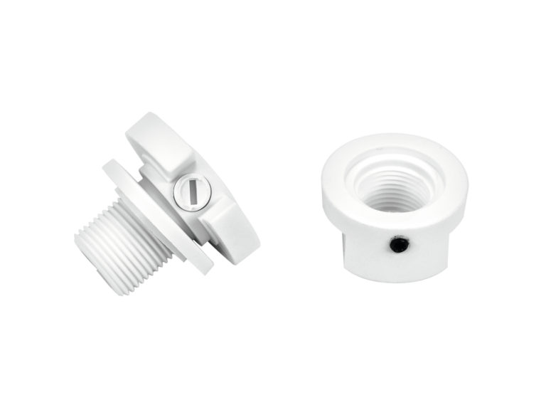 EUTRAC Retaining collar for multi adapter, white