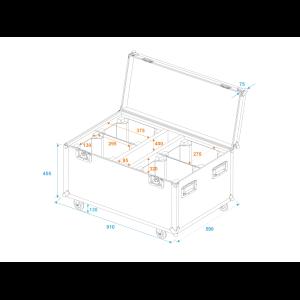 ROADINGER Flightcase 4x EYE-19