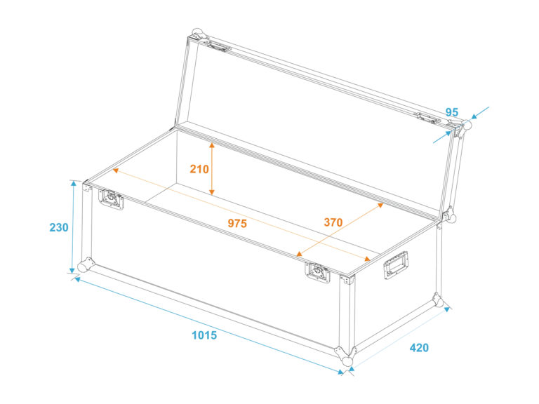 ROADINGER Universal Transport Case 100x40x30cm