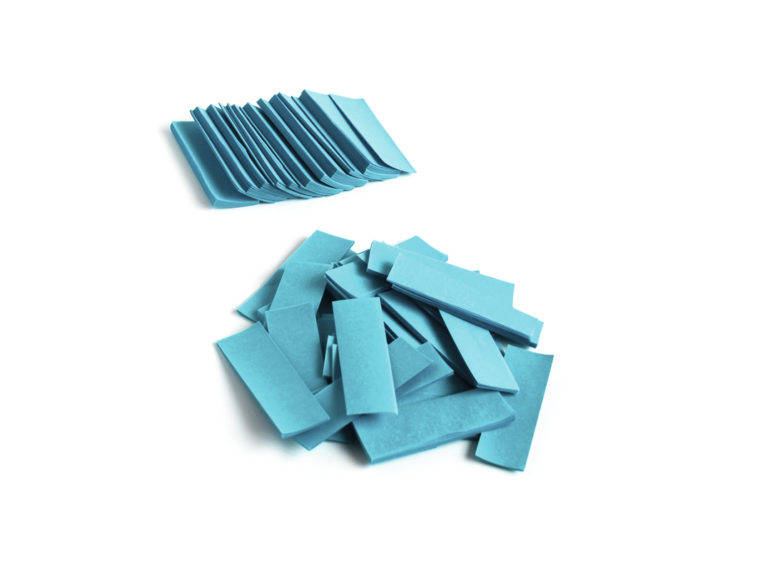 TCM FX Slowfall Confetti rectangular 55x18mm, light blue, 1kg