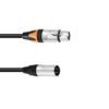 PSSO Adaptercable DMX XLR 3pin/5pin 0.3m bk