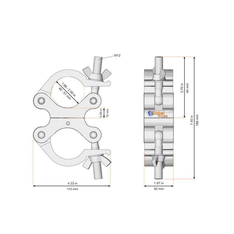 Swivel Coupler Black (8231B)