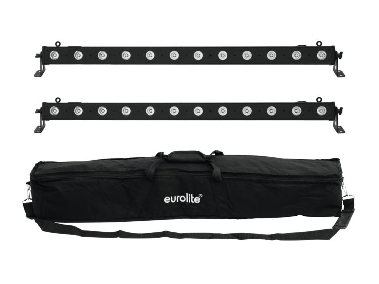 EUROLITE Set 2x LED BAR-12 QCL RGBW + Soft Bag