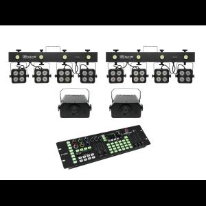 EUROLITE Set 2x LED KLS-180 + 2x LED WF-40 + DMX LED Color Chief