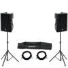 OMNITRONIC Set 2x XKB-212A + Speaker Stand MOVE MK2