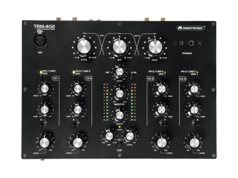 OMNITRONIC TRM-402 4-Channel Rotary Mixer