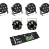 EUROLITE Set 4x LED SLS-7 HCL Floor + 2x LED FE-700 + DMX LED Co