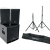 OMNITRONIC Set MAXX-1200DSP 2.1 + Speaker Stand MOVE MK2